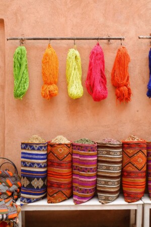 'Shopping In The Marrakech Medina' Fine Art Travel Print