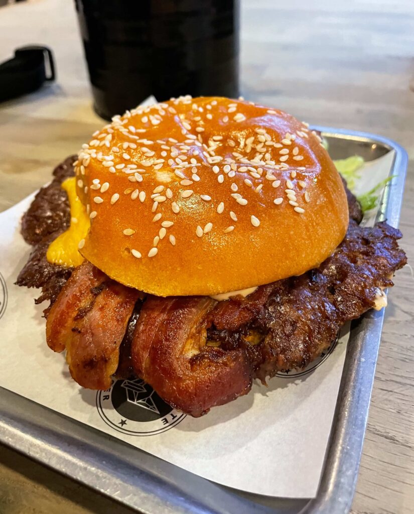 Smash burger from Coyote Inverness