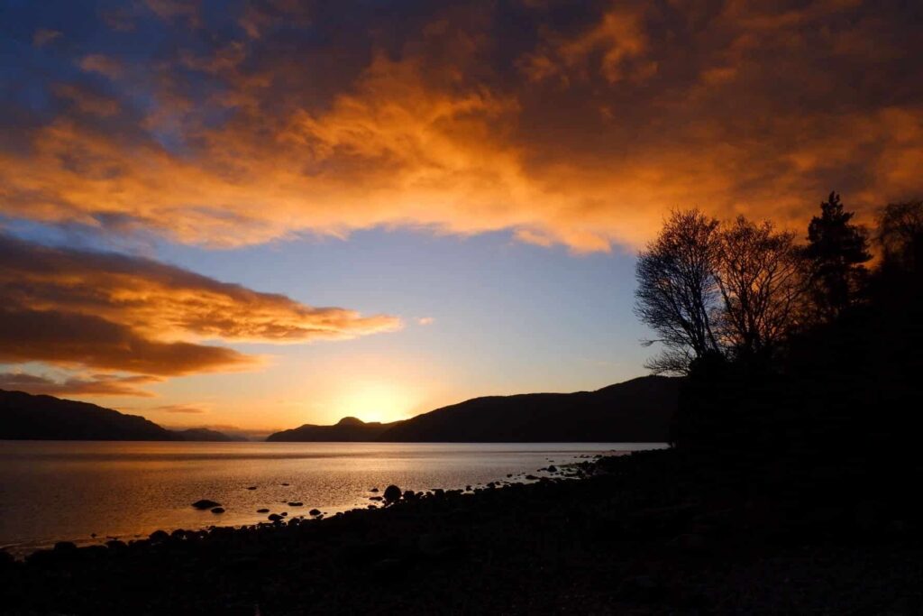 Sunset at Dores Beach