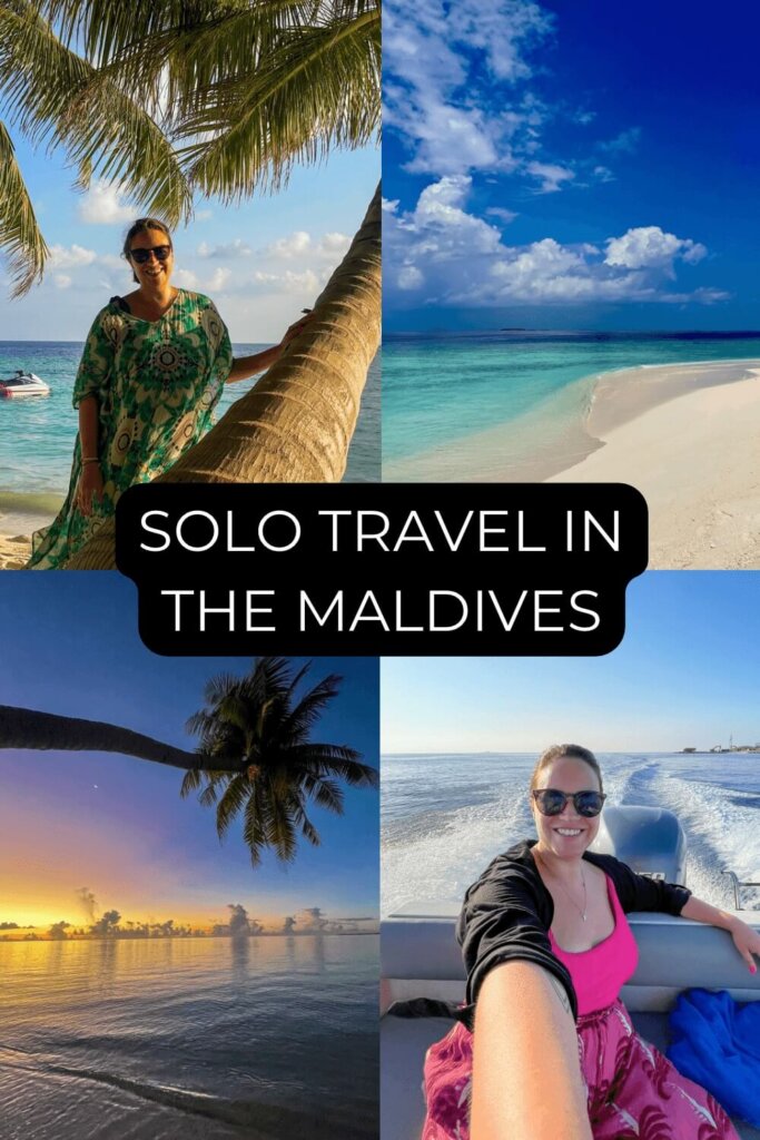 Solo travel in the Maldives Pinterest